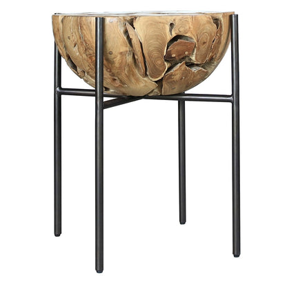 New Pacific Direct Melba Recycled Teak Root Side/ End Table 9600037 - 9600037