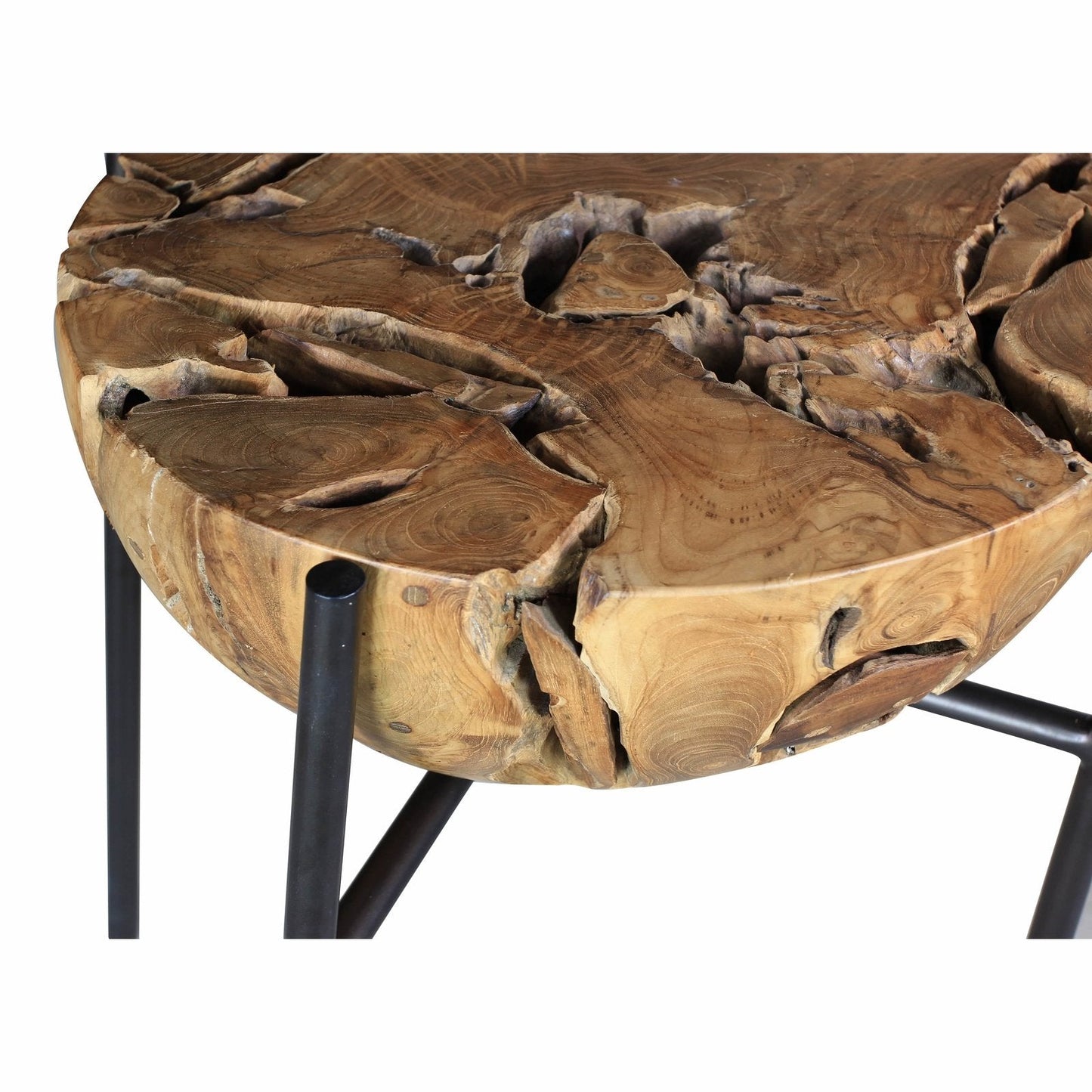New Pacific Direct Melba Recycled Teak Root Side/ End Table 9600037 - 9600037