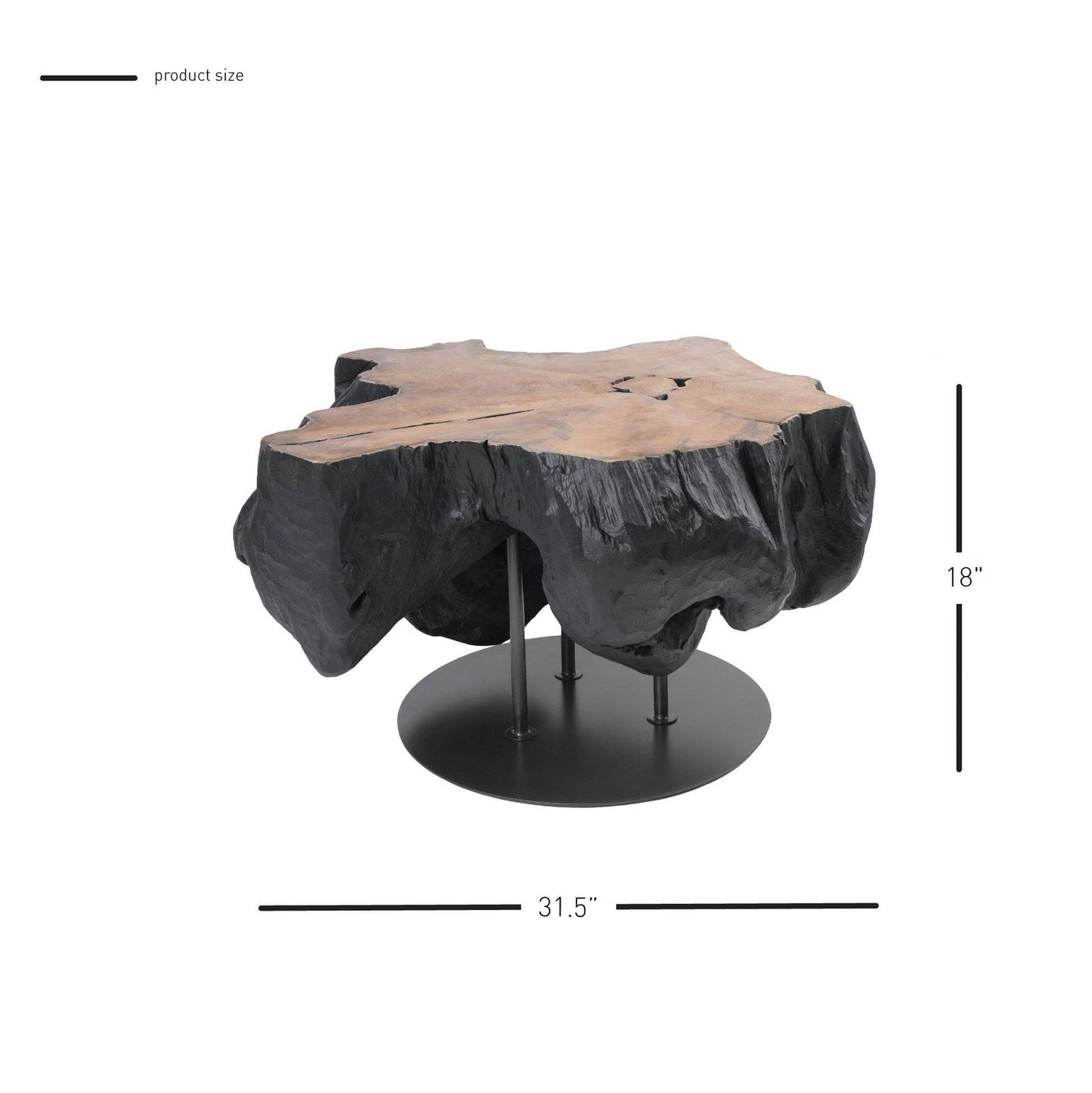 New Pacific Direct Lenna 31.5" Recycled Teak Root End/ Coffee Table 9600039 - 9600039