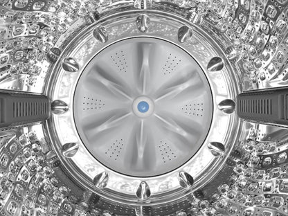 SAMSUNG 5.4 cu. ft. Smart Top Load Washer with Pet Care Solution and Super Speed Wash in White - WA54CG7150AW-KT