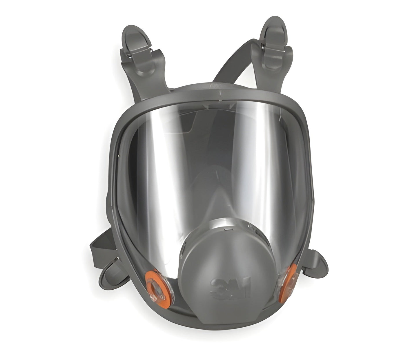 Grainger 3M 6000 - Reusable Respirator Industrial N95 Full Face 4 Point Adjustable Head Strap Medium Gray - 4JG18