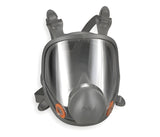Grainger 3M 6000 - Reusable Respirator Industrial N95 Full Face 4 Point Adjustable Head Strap Medium Gray - 4JG18