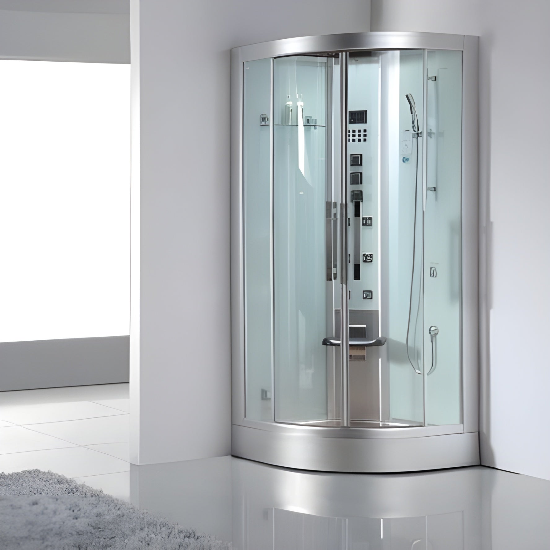 Platinum DZ962 Steam Shower - DZ962F8 BLACK