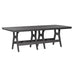 Berlin Gardens Harbor 44" x 96" Rectangular Table - Dining Height- HRT4496DBK