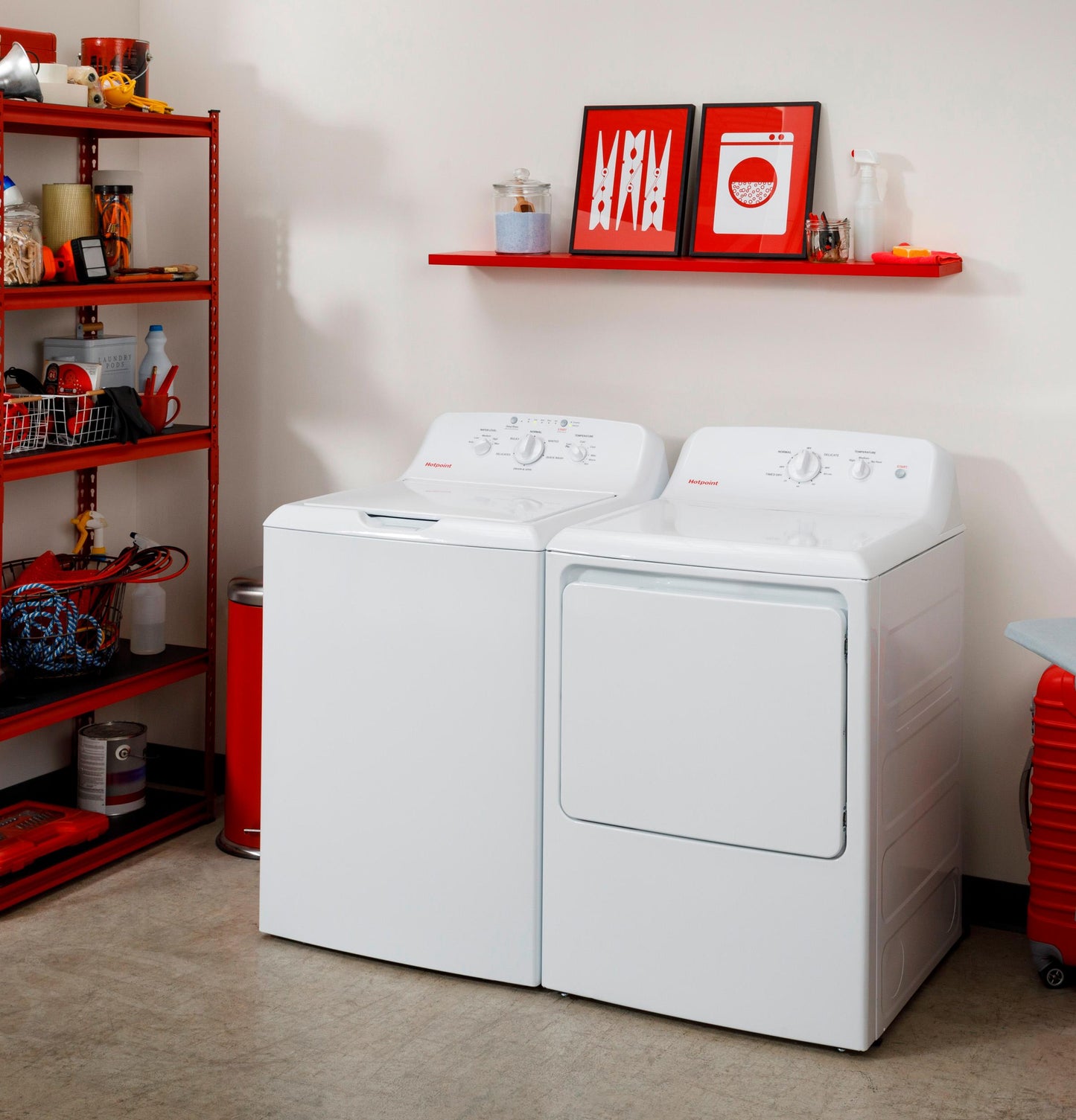 HOTPOINT 4.0 cu. ft. Capacity Washer with Stainless Steel Basket,Cold Plus and Water Level Control - HTW265ASWWW-KT
