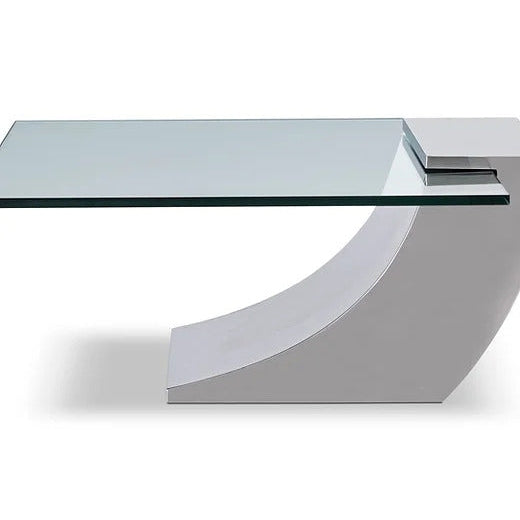 SHERES "Clasp" Cocktail Table, Stainless Steel - C-01S