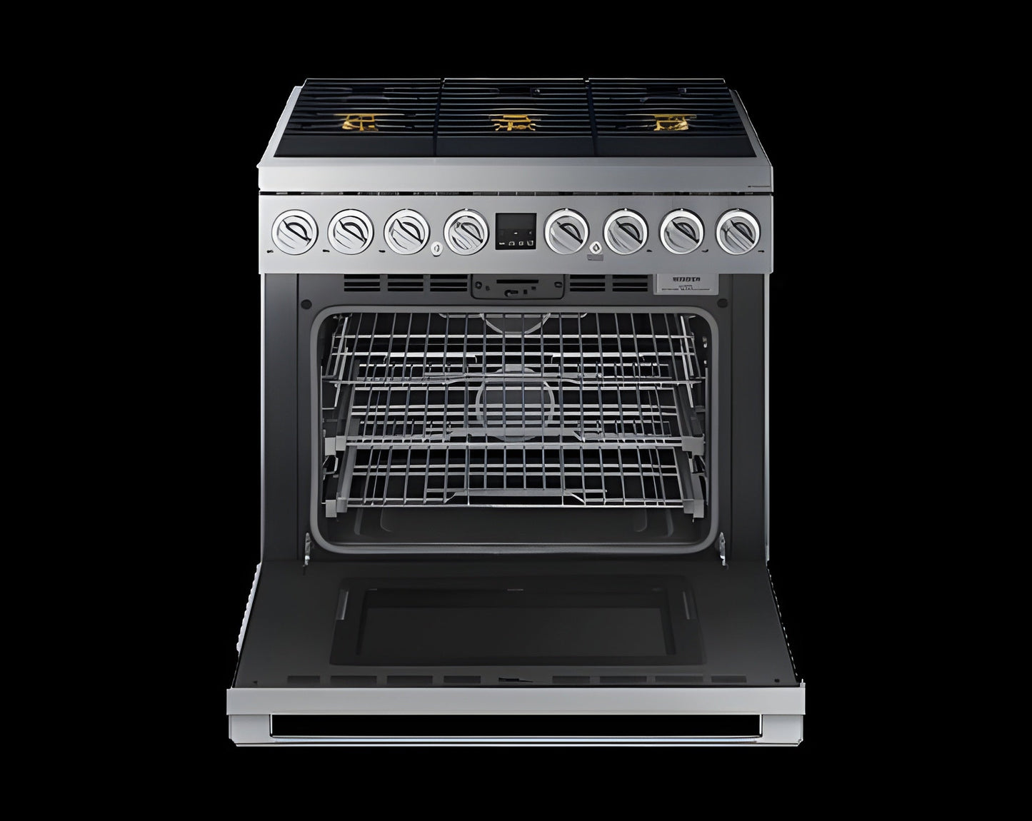 DACOR Transitional 36" Dual-Fuel Range, Silver Stainless Steel, Natural Gas/Liquid Propane - DOP36T86DLS-KT -