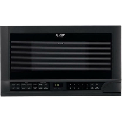 SHARP  1.5 cu. ft. 1100W Black Sharp Over-the-Counter Carousel Microwave Oven - R1210TY-KT