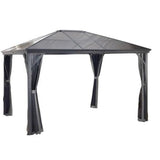 Sojag™ Verona Hard Roof Gazebo with Polycarbonate Roof & Mosquito Netting