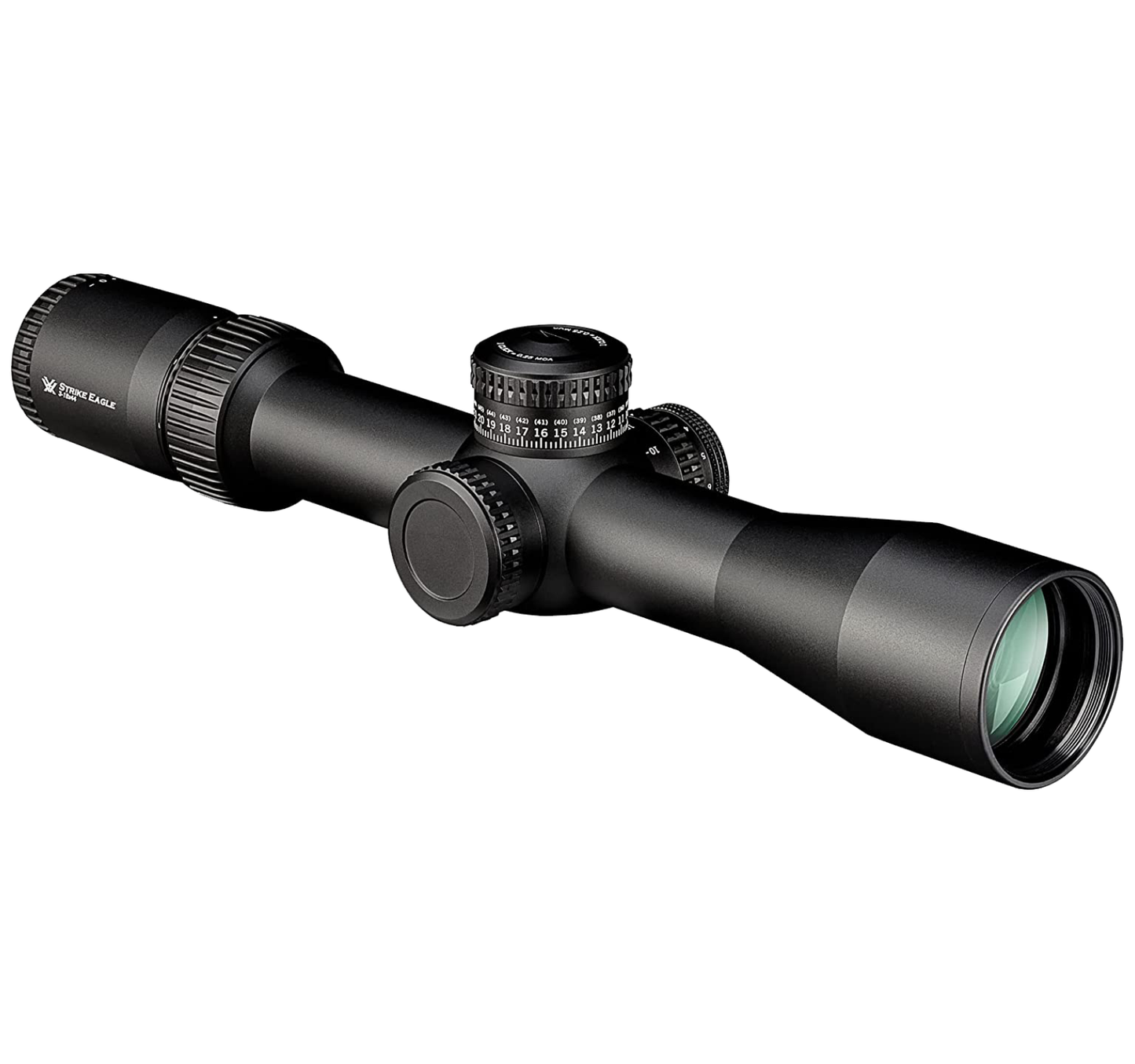 Vortex Optics Strike Eagle 3-18x44 FFP EBR-7C MOA 34mm Tube Riflescope (SE-31801) with Included Bundle - SE-31801_Hat-CD