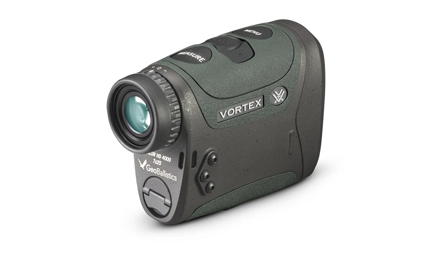 Vortex Optics Razor HD 4000 GB 7x25mm Ballistic Laser Rangefinder with Wearable4U Bundle - LRF-252