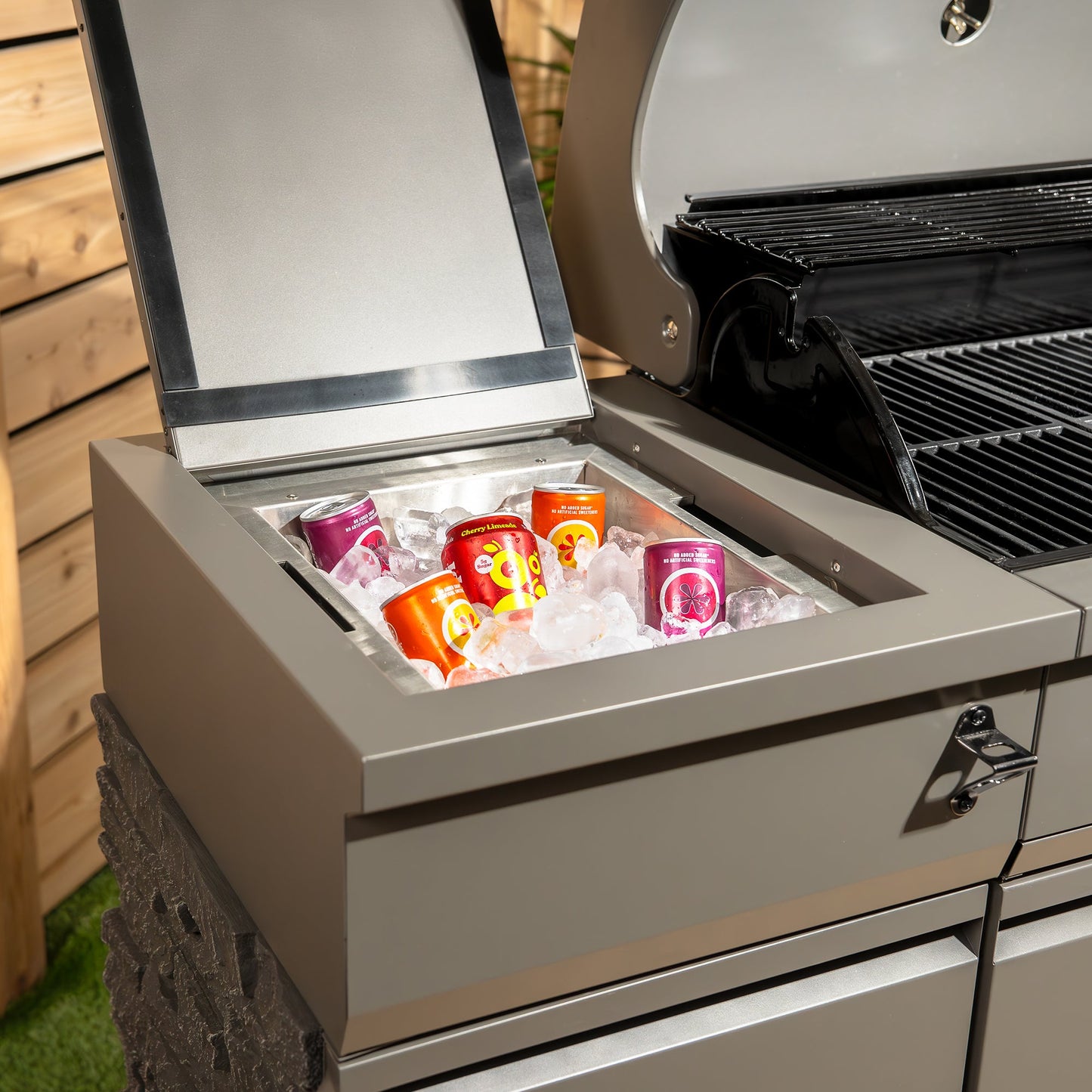 TYTUS Fresno 5-Burner LP/NG Convertible Grill in Gunmetal + Graphite Stone -  -TDT-021-0103