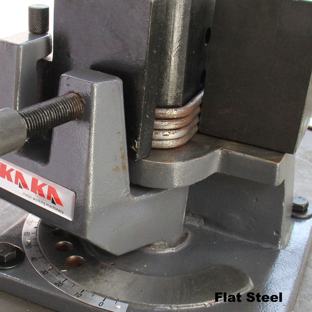 KAKA Industrial UB-100 Heavy-Duty Metal Bender, High Precision Hot and Cold Strip Steel, Flat Steel, Round Steel Metal Bender
