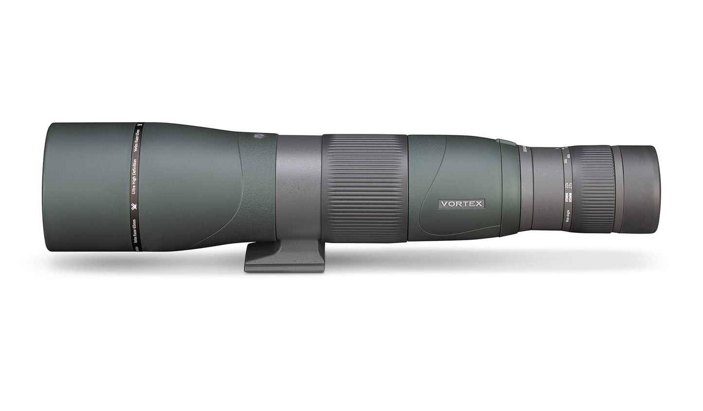 Vortex Optics Razor HD 22-48x65 (Straight) Spotting Scope with Free Hat and Wearable4U Bundle - RS-65S_Hat-CD_LCP