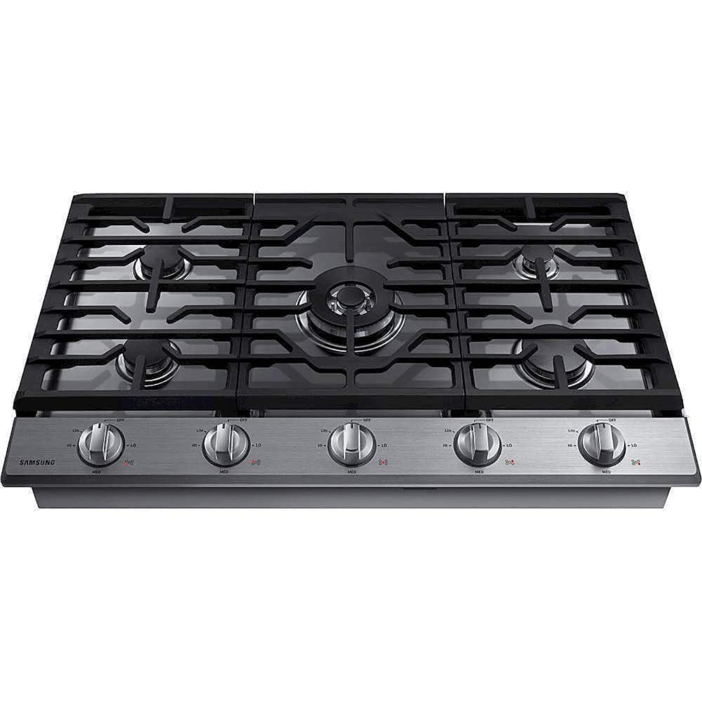 SAMSUNG NA36N6555TS 36" Smart Gas Cooktop with Illuminated Knobs in Stainless Steel - NA36N6555TS-KT