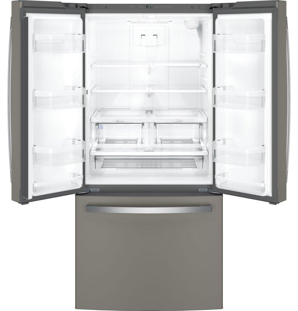 GE APPLIANCES GNE25JMKES GE® ENERGY STAR® 24.7 Cu. Ft. French-Door Refrigerator - GNE25JMKES-KT