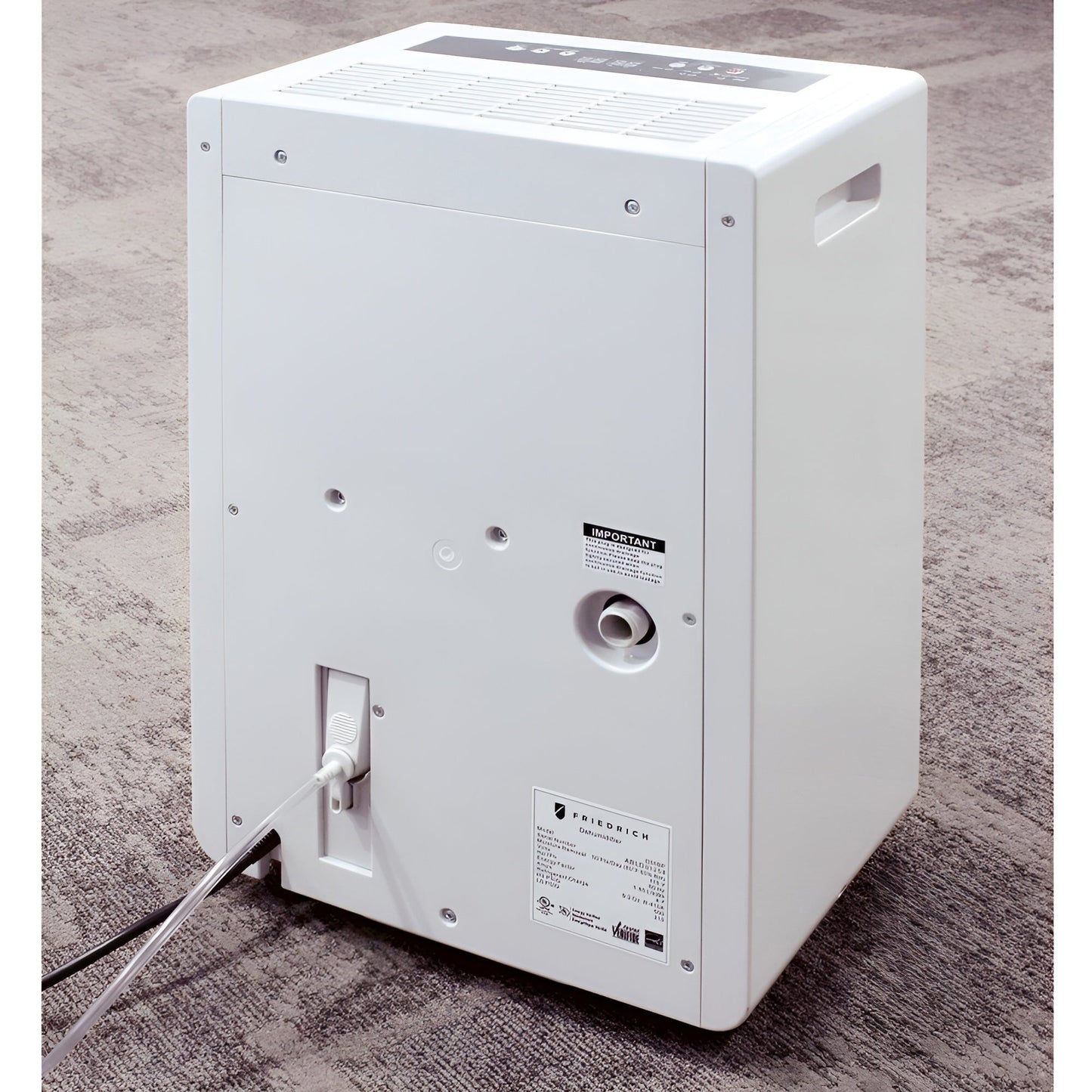 Friedrich Air 35-Pint Dehumidifier with Built-In Pump for Up to 800 Sq. Ft - D35B1B