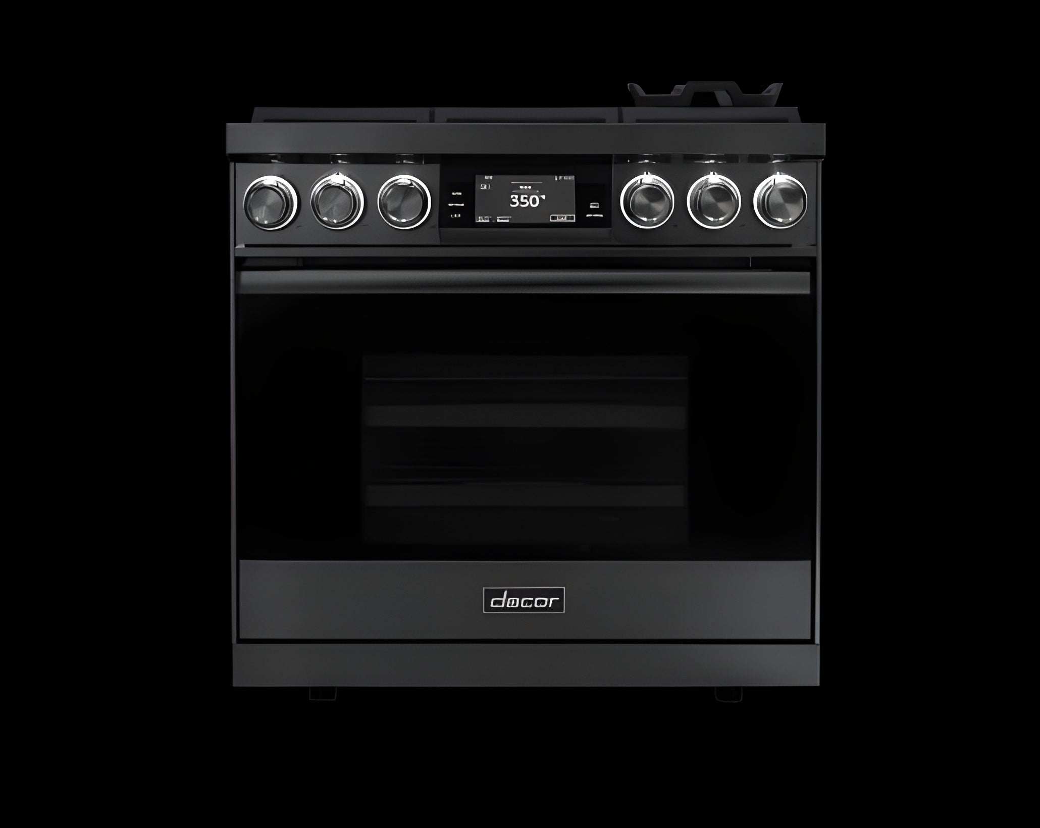 DACOR 36" Range, Graphite Stainless Steel, Natural Gas & Liquid Propane - DOP36C86DLM-KT