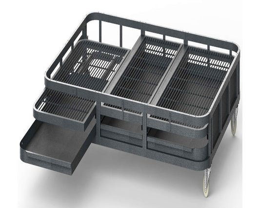 LeMond A&E 110"x62" Walk-In Aviary Base - WI11062BS Black