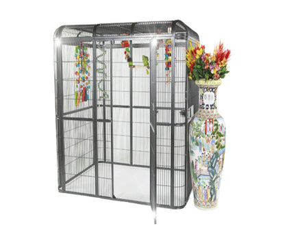 LeMond A&E Stainless Steel 62"x62" Walk-in Aviary - WI6262 Stainless Steel