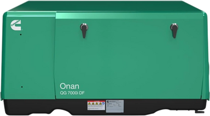 Cummins Onan QG 7000i DF 7.0kW RV Generator 7HGLCA-8312 EFI Dual Fuel Gas LP Single Phase 120/240V Air Cooled EVAP New - A077T574