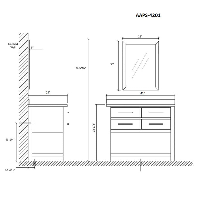 Dawn USA Tuscany Vanity Set AAPS-4201