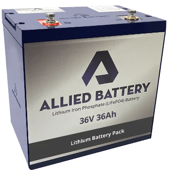 Allied Lithium Battery - 36V 36 Amp Golf Cart Individual AB-INDV-36V-36AH