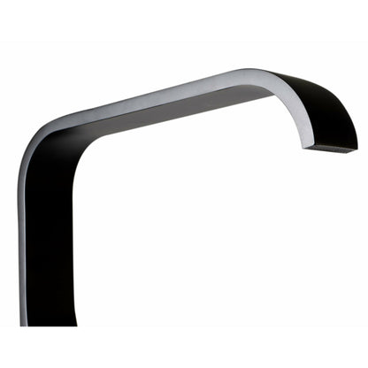 ALFI brands Curved Floor Mounted Tub Filler with Hand Held Shower Head  - AB2180