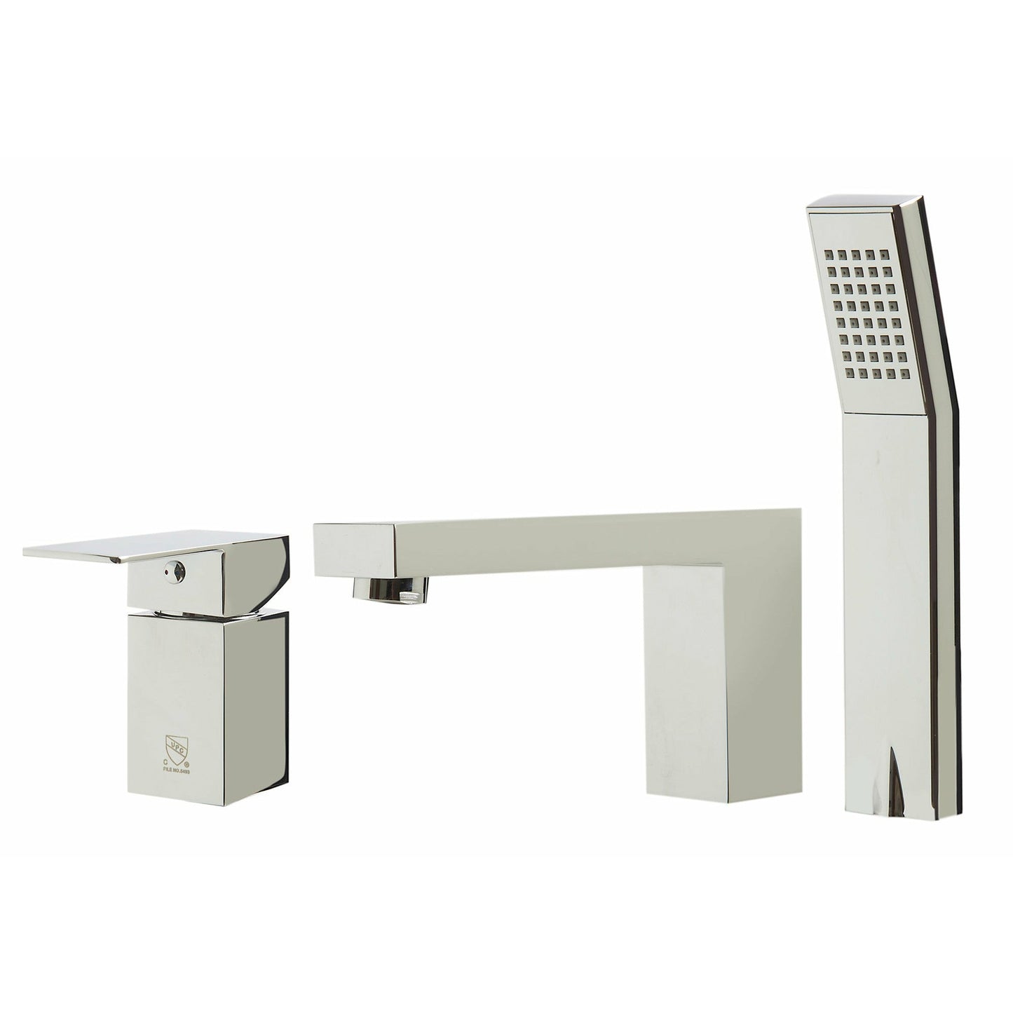 ALFI 3 Hole Deck Mounted Tub Filler with Hand Held Shower  - AB2322