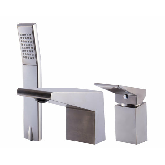 ALFI Deck Mounted 3 Hole Tub Filler & Shower Head  - AB2464