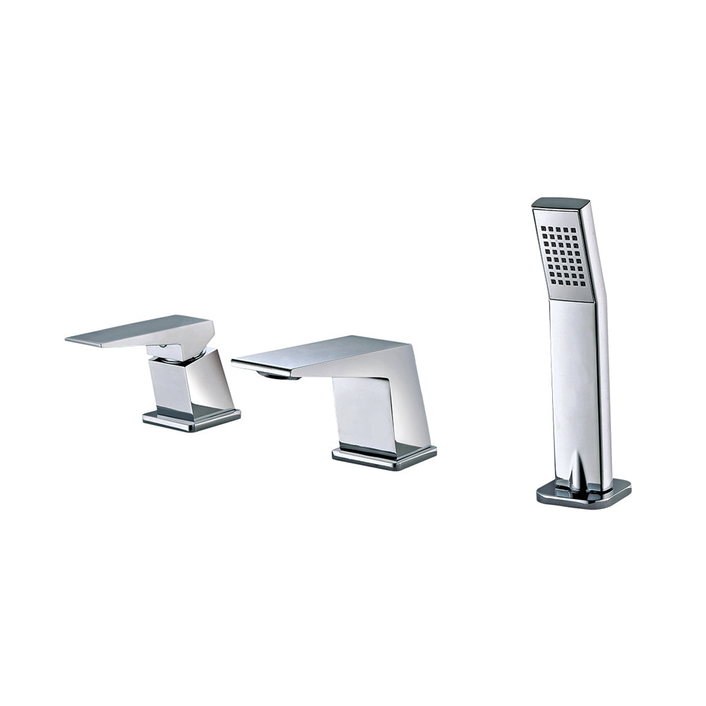 ALFI Deck Mounted 3 Hole Tub Filler & Shower Head  - AB2464