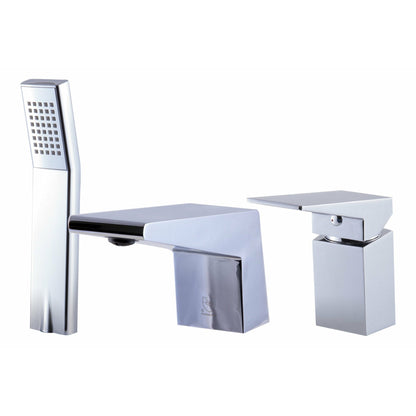 ALFI Deck Mounted 3 Hole Tub Filler & Shower Head  - AB2464