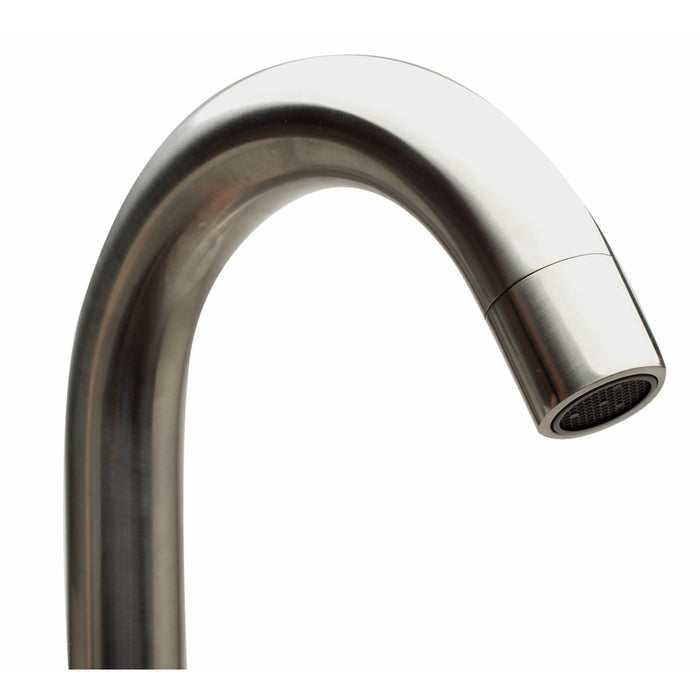 ALFI Rounded Floor Mounted Tub Filler with Handheld Shower Head - AB2534