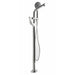 ALFI Round Floor Mounted Tub Filler Mixer Hand Held Shower Head AB2758