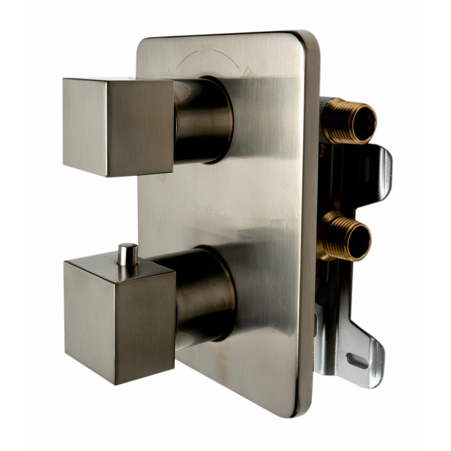 ALFI 2 Way Thermostatic Square Shower Set  - AB2830