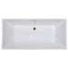 ALFI 67" Rectangular White Freestanding Acrylic Soaking Bathtub AB8832