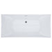 ALFI 67" Rectangular White Freestanding Acrylic Soaking Bathtub AB8840