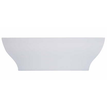 ALFI 67-Inch Rectangular White Freestanding Acrylic Soaking Bathtub  - AB8840