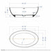 ALFI 67" White Oval Freestanding Resin Bathtub - AB9941