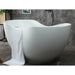 ALFI 66" White Solid Surface Freestanding Resin Soaking Bathtub - AB9949