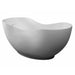 ALFI 66" White Solid Surface Freestanding Resin Soaking Bathtub - AB9949