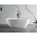 ALFI 59" White Oval Freestanding Resin Bathtub - AB9975