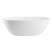 ALFI 59" White Oval Freestanding Resin Bathtub - AB9975