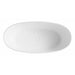 ALFI 59" White Oval Freestanding Resin Bathtub - AB9975