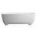 ALFI 67" White Matte Solid Surface Freestanding Resin Bathtub - AB9980