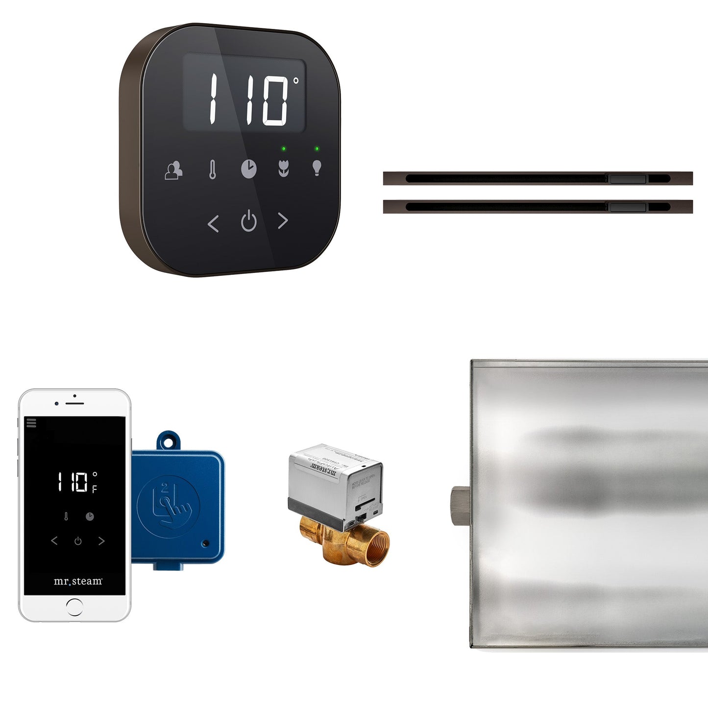 Mr. Steam AirButler Max Linear Steam Generator Control Bundle - ABTLRLXBKBB