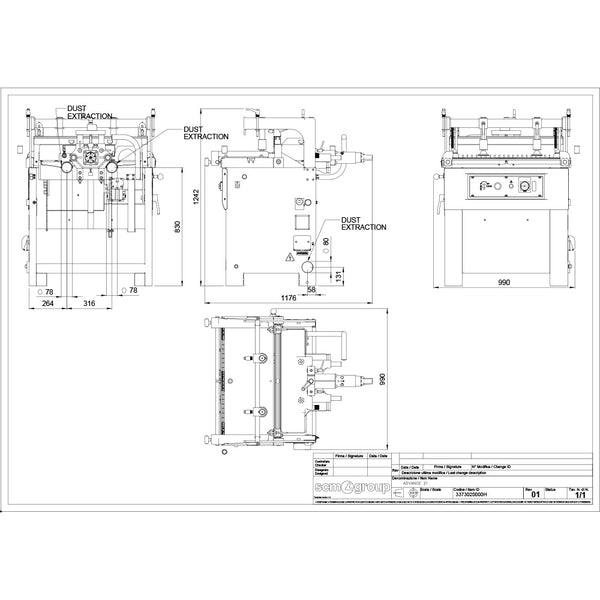 SCM Automatic Edgebander 3-Phase - ME 25E-3ph