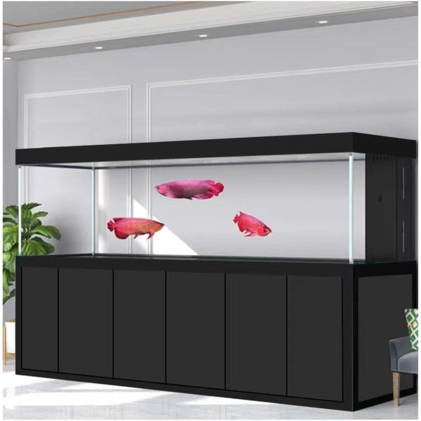 AQUA DREAM 500 GALLON TEMPERED GLASS AQUARIUM BLACK-AD-3000-BP