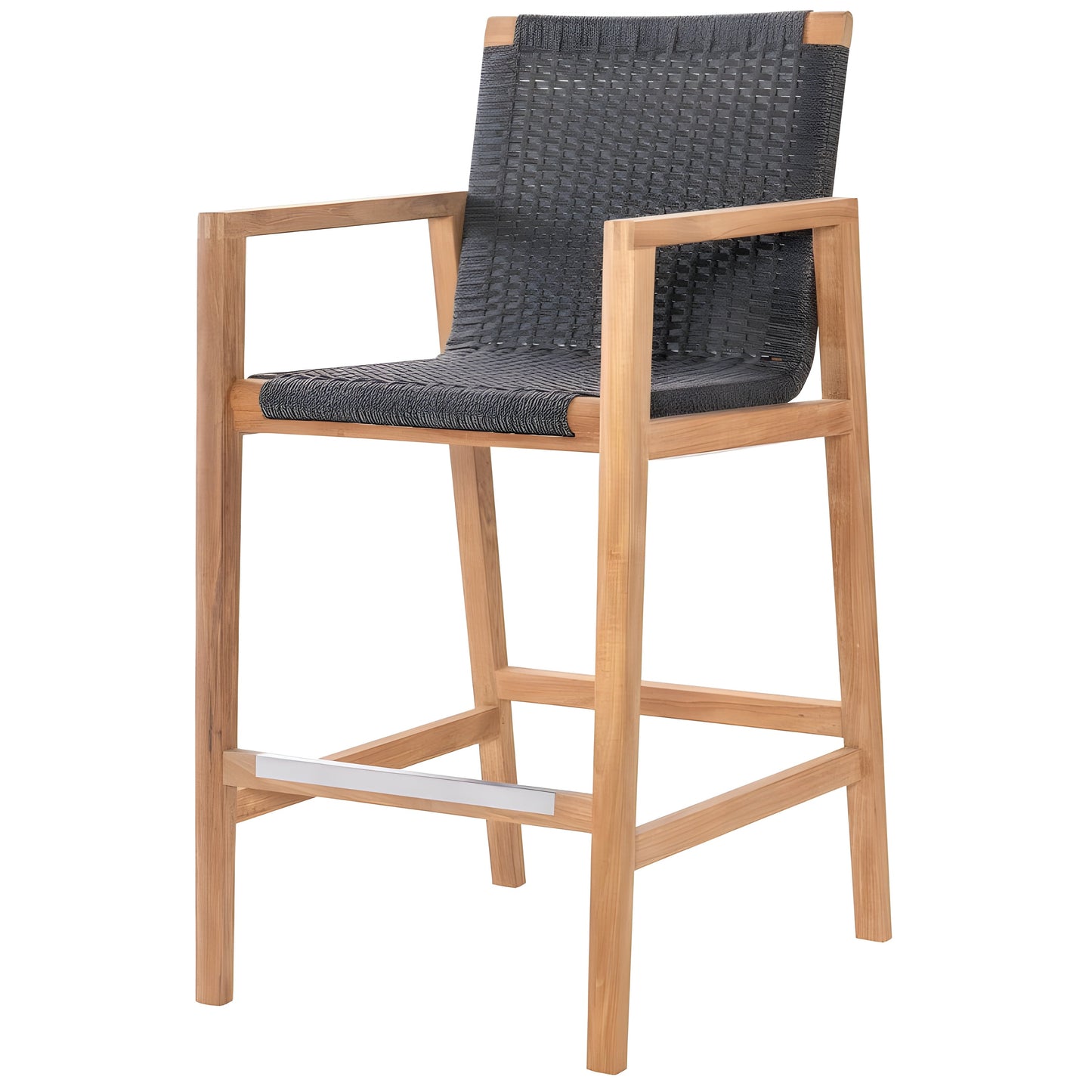 Royal Teak Collection Admiral Chair Counter Height - Charcoal - ADCCH-G