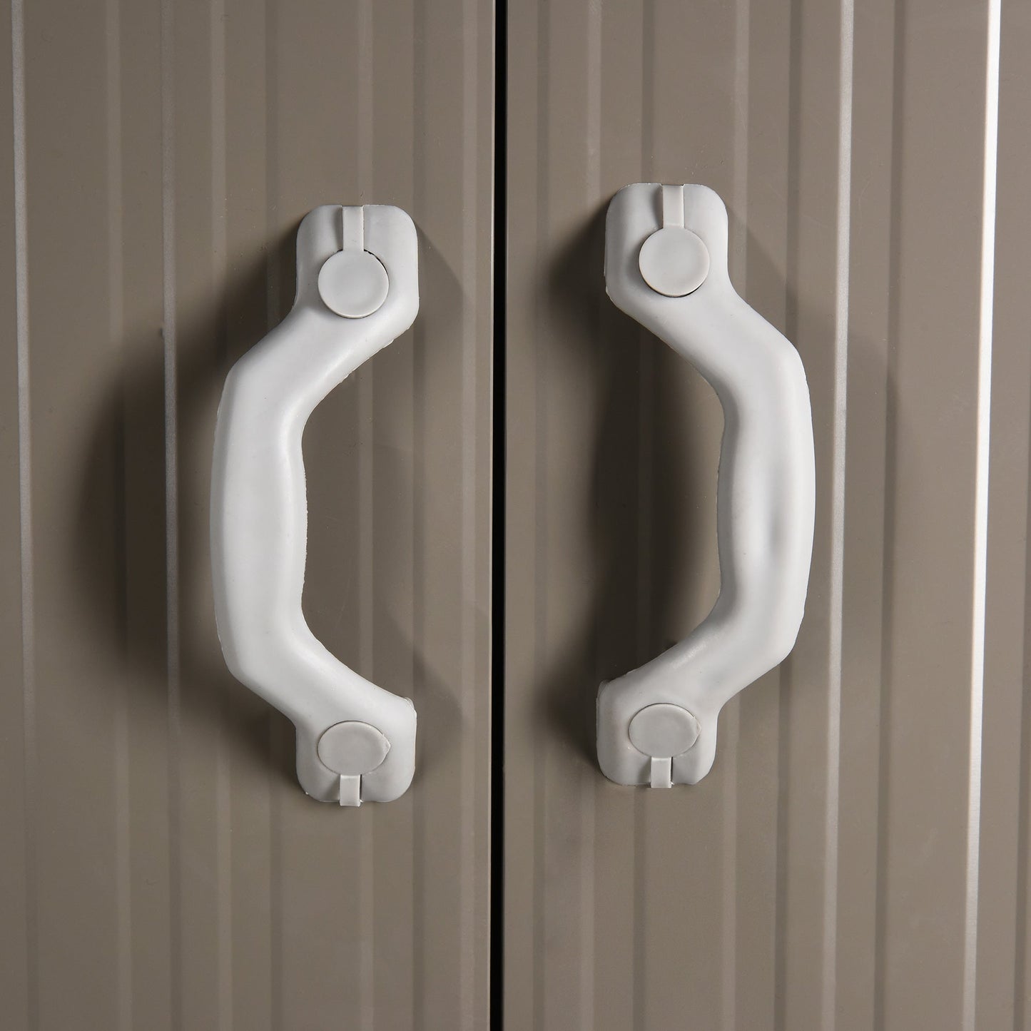 Outsunny 8' x 5.5' Extra Large Garden Shed, Tool Storage with Window, Metal Sloped Roof, Gray - 845-331V01GY